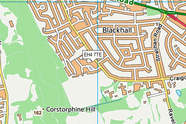 EH4 7TE map - OS VectorMap District (Ordnance Survey) EH4 7TE map - OS VectorMap District (Ordnance Survey)