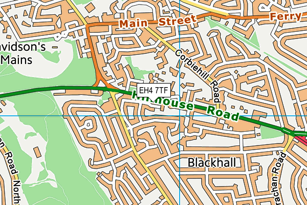 EH4 7TF map - OS VectorMap District (Ordnance Survey) EH4 7TF map - OS VectorMap District (Ordnance Survey)