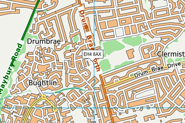 EH4 8AX map - OS VectorMap District (Ordnance Survey) EH4 8AX map - OS VectorMap District (Ordnance Survey)