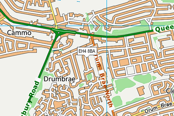 EH4 8BA map - OS VectorMap District (Ordnance Survey) EH4 8BA map - OS VectorMap District (Ordnance Survey)