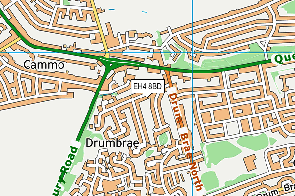 EH4 8BD map - OS VectorMap District (Ordnance Survey) EH4 8BD map - OS VectorMap District (Ordnance Survey)