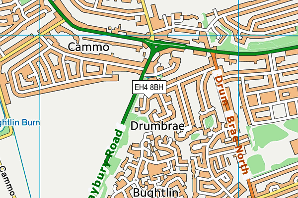 EH4 8BH map - OS VectorMap District (Ordnance Survey)