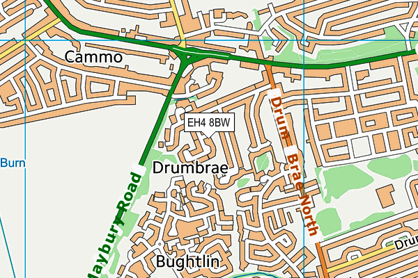 EH4 8BW map - OS VectorMap District (Ordnance Survey) EH4 8BW map - OS VectorMap District (Ordnance Survey)