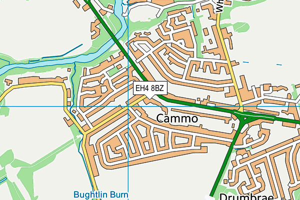 EH4 8BZ map - OS VectorMap District (Ordnance Survey) EH4 8BZ map - OS VectorMap District (Ordnance Survey)