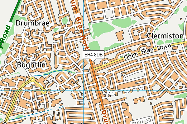 EH4 8DB map - OS VectorMap District (Ordnance Survey) EH4 8DB map - OS VectorMap District (Ordnance Survey)