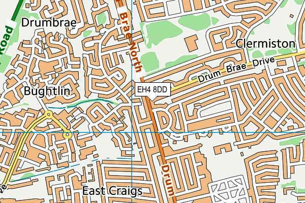 EH4 8DD map - OS VectorMap District (Ordnance Survey) EH4 8DD map - OS VectorMap District (Ordnance Survey)