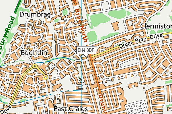 EH4 8DF map - OS VectorMap District (Ordnance Survey) EH4 8DF map - OS VectorMap District (Ordnance Survey)