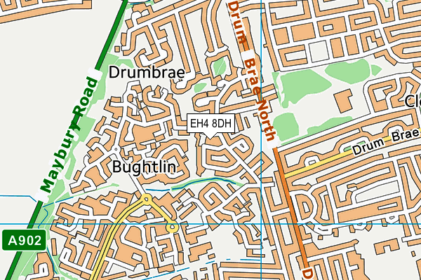 EH4 8DH map - OS VectorMap District (Ordnance Survey) EH4 8DH map - OS VectorMap District (Ordnance Survey)