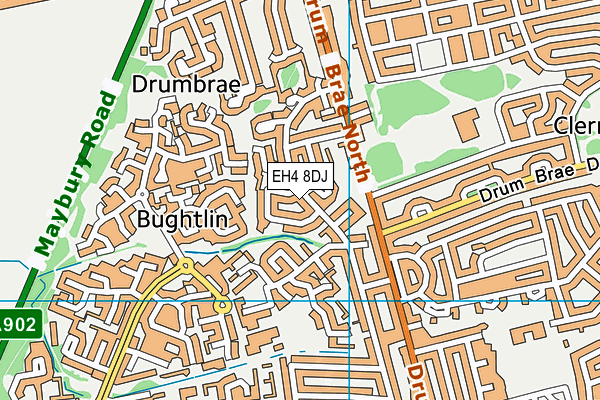 EH4 8DJ map - OS VectorMap District (Ordnance Survey) EH4 8DJ map - OS VectorMap District (Ordnance Survey)