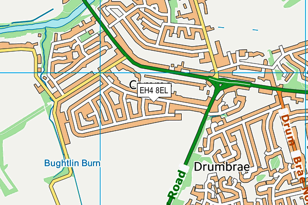 EH4 8EL map - OS VectorMap District (Ordnance Survey) EH4 8EL map - OS VectorMap District (Ordnance Survey)