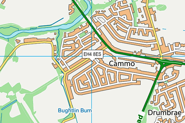 EH4 8ES map - OS VectorMap District (Ordnance Survey) EH4 8ES map - OS VectorMap District (Ordnance Survey)
