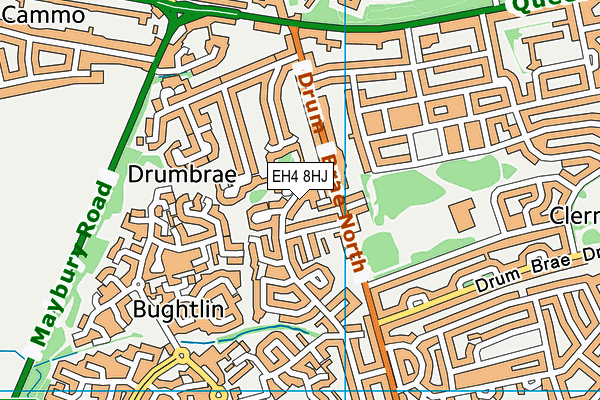 EH4 8HJ map - OS VectorMap District (Ordnance Survey)