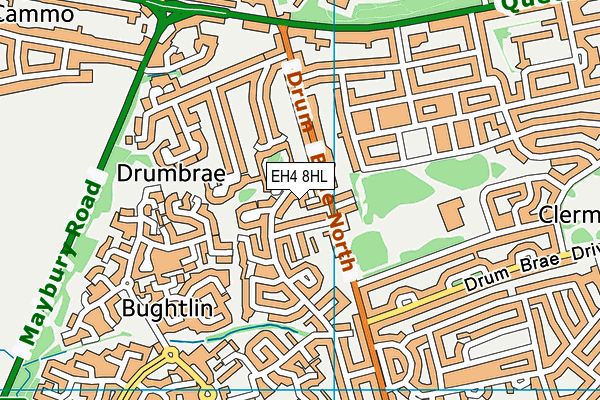 EH4 8HL map - OS VectorMap District (Ordnance Survey) EH4 8HL map - OS VectorMap District (Ordnance Survey)