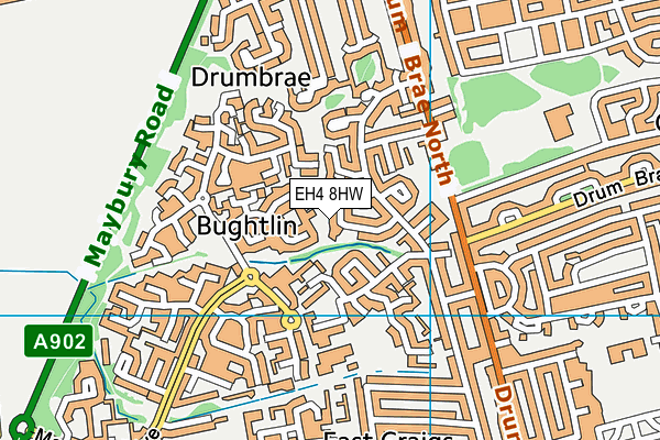 EH4 8HW map - OS VectorMap District (Ordnance Survey) EH4 8HW map - OS VectorMap District (Ordnance Survey)