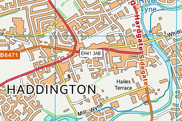 EH41 3AB map - OS VectorMap District (Ordnance Survey) EH41 3AB map - OS VectorMap District (Ordnance Survey)