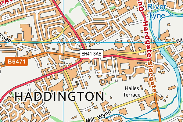 EH41 3AE map - OS VectorMap District (Ordnance Survey) EH41 3AE map - OS VectorMap District (Ordnance Survey)