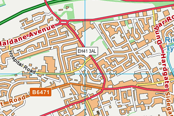 EH41 3AL map - OS VectorMap District (Ordnance Survey) EH41 3AL map - OS VectorMap District (Ordnance Survey)