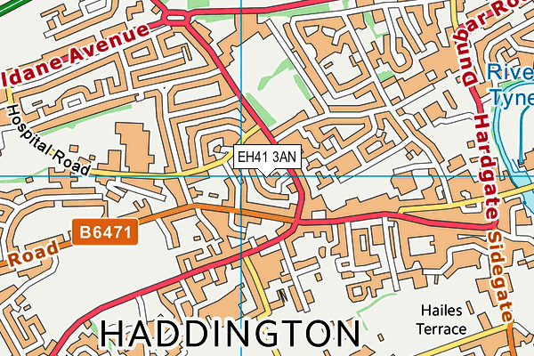 EH41 3AN map - OS VectorMap District (Ordnance Survey) EH41 3AN map - OS VectorMap District (Ordnance Survey)