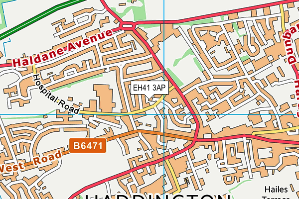 EH41 3AP map - OS VectorMap District (Ordnance Survey) EH41 3AP map - OS VectorMap District (Ordnance Survey)