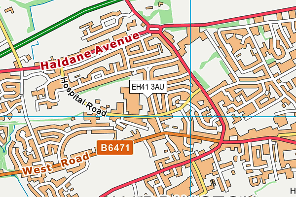 EH41 3AU map - OS VectorMap District (Ordnance Survey) EH41 3AU map - OS VectorMap District (Ordnance Survey)