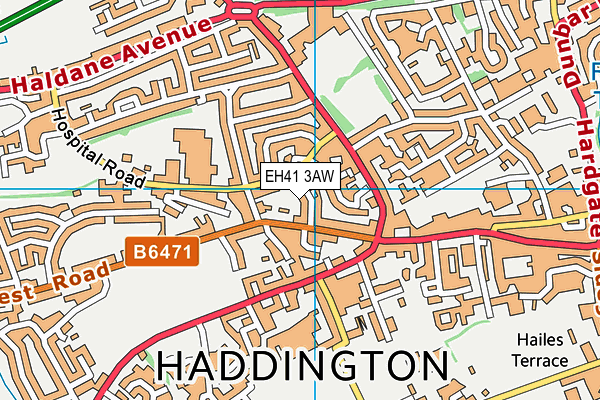 EH41 3AW map - OS VectorMap District (Ordnance Survey) EH41 3AW map - OS VectorMap District (Ordnance Survey)