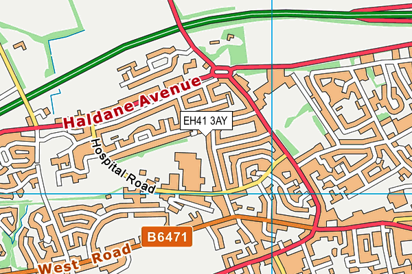 EH41 3AY map - OS VectorMap District (Ordnance Survey) EH41 3AY map - OS VectorMap District (Ordnance Survey)