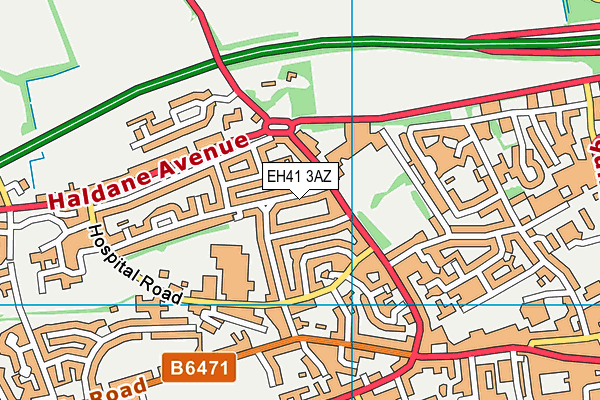 EH41 3AZ map - OS VectorMap District (Ordnance Survey) EH41 3AZ map - OS VectorMap District (Ordnance Survey)