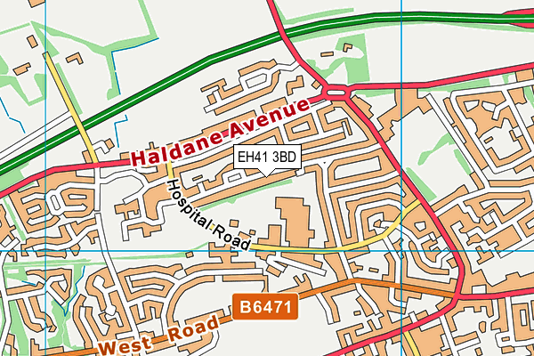 EH41 3BD map - OS VectorMap District (Ordnance Survey) EH41 3BD map - OS VectorMap District (Ordnance Survey)