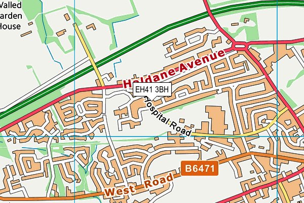 EH41 3BH map - OS VectorMap District (Ordnance Survey) EH41 3BH map - OS VectorMap District (Ordnance Survey)