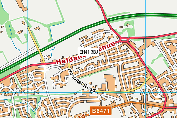 EH41 3BJ map - OS VectorMap District (Ordnance Survey) EH41 3BJ map - OS VectorMap District (Ordnance Survey)