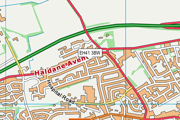 EH41 3BW map - OS VectorMap District (Ordnance Survey) EH41 3BW map - OS VectorMap District (Ordnance Survey)