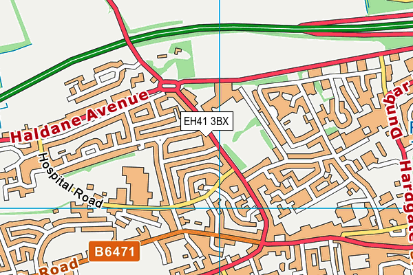 EH41 3BX map - OS VectorMap District (Ordnance Survey) EH41 3BX map - OS VectorMap District (Ordnance Survey)