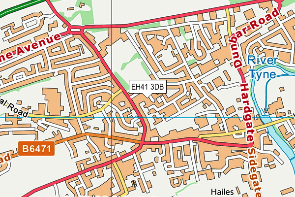 EH41 3DB map - OS VectorMap District (Ordnance Survey) EH41 3DB map - OS VectorMap District (Ordnance Survey)