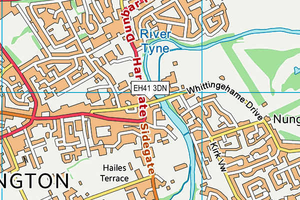 EH41 3DN map - OS VectorMap District (Ordnance Survey) EH41 3DN map - OS VectorMap District (Ordnance Survey)