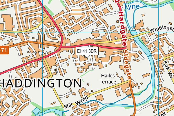 EH41 3DR map - OS VectorMap District (Ordnance Survey) EH41 3DR map - OS VectorMap District (Ordnance Survey)