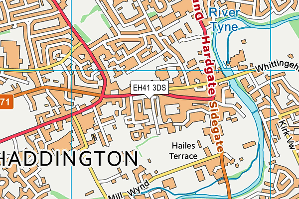 EH41 3DS map - OS VectorMap District (Ordnance Survey) EH41 3DS map - OS VectorMap District (Ordnance Survey)