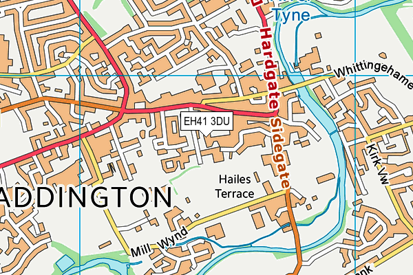 EH41 3DU map - OS VectorMap District (Ordnance Survey) EH41 3DU map - OS VectorMap District (Ordnance Survey)