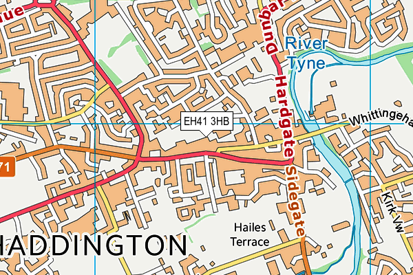 EH41 3HB map - OS VectorMap District (Ordnance Survey) EH41 3HB map - OS VectorMap District (Ordnance Survey)
