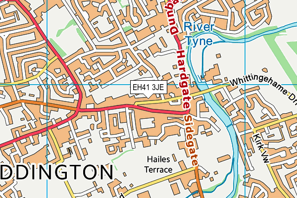 EH41 3JE map - OS VectorMap District (Ordnance Survey) EH41 3JE map - OS VectorMap District (Ordnance Survey)