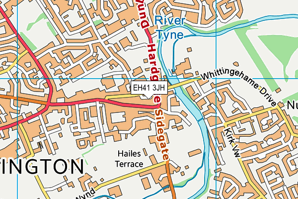 EH41 3JH map - OS VectorMap District (Ordnance Survey)