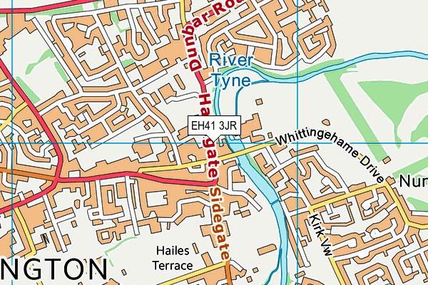 EH41 3JR map - OS VectorMap District (Ordnance Survey)