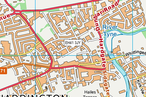 EH41 3JY map - OS VectorMap District (Ordnance Survey) EH41 3JY map - OS VectorMap District (Ordnance Survey)