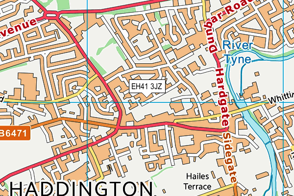 EH41 3JZ map - OS VectorMap District (Ordnance Survey) EH41 3JZ map - OS VectorMap District (Ordnance Survey)
