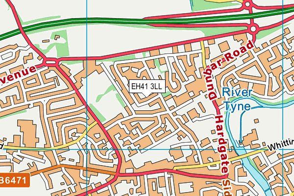 EH41 3LL map - OS VectorMap District (Ordnance Survey) EH41 3LL map - OS VectorMap District (Ordnance Survey)