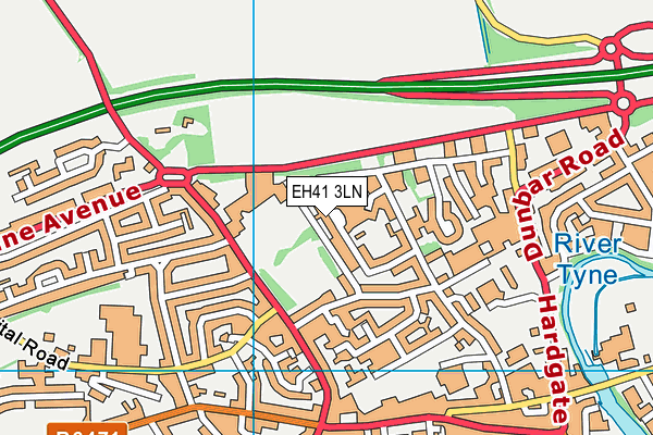 EH41 3LN map - OS VectorMap District (Ordnance Survey) EH41 3LN map - OS VectorMap District (Ordnance Survey)
