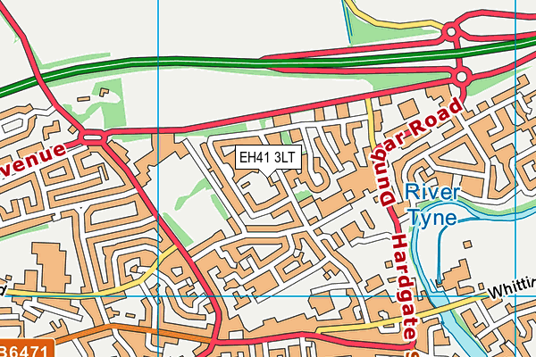 EH41 3LT map - OS VectorMap District (Ordnance Survey) EH41 3LT map - OS VectorMap District (Ordnance Survey)