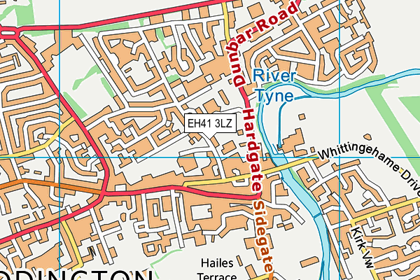 EH41 3LZ map - OS VectorMap District (Ordnance Survey) EH41 3LZ map - OS VectorMap District (Ordnance Survey)