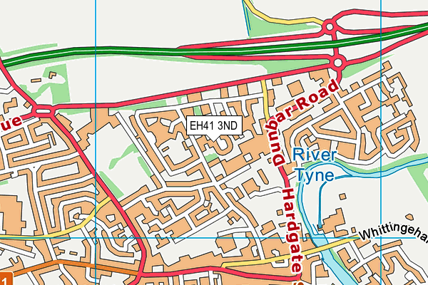 EH41 3ND map - OS VectorMap District (Ordnance Survey) EH41 3ND map - OS VectorMap District (Ordnance Survey)