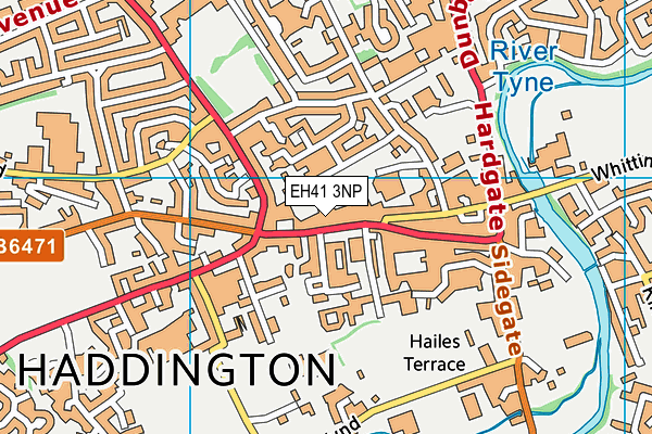 EH41 3NP map - OS VectorMap District (Ordnance Survey) EH41 3NP map - OS VectorMap District (Ordnance Survey)