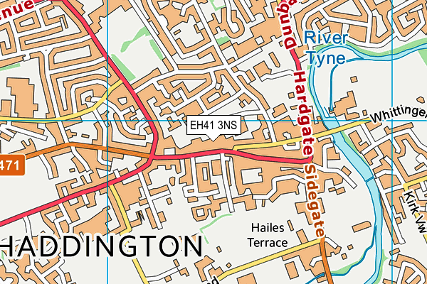 EH41 3NS map - OS VectorMap District (Ordnance Survey) EH41 3NS map - OS VectorMap District (Ordnance Survey)